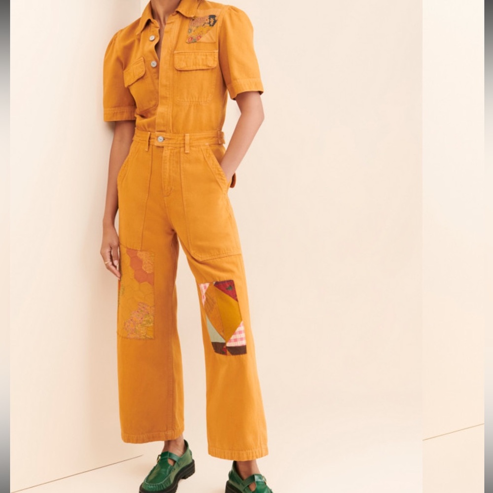 Carleen Patchwork Miki Coveralls